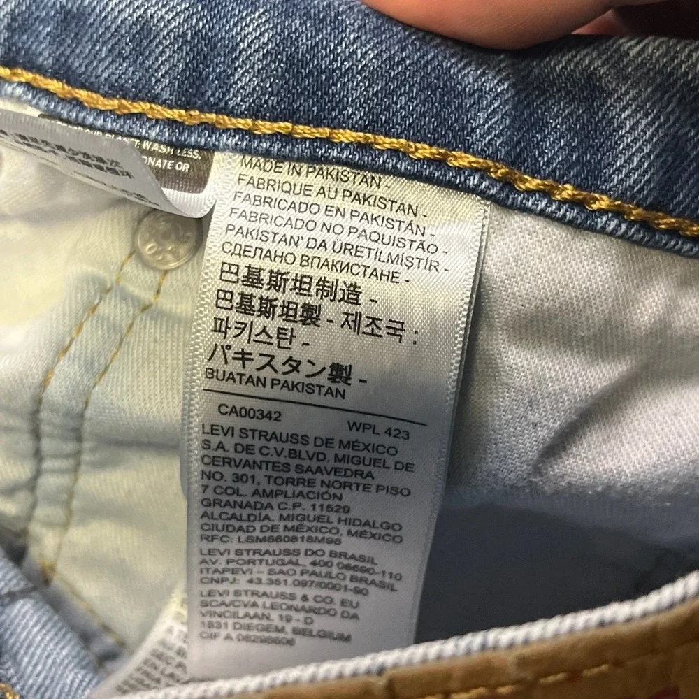 Levi's‎ 559 Jeans Relaxed Straight Mens 40x31 Blue Distressed Denim